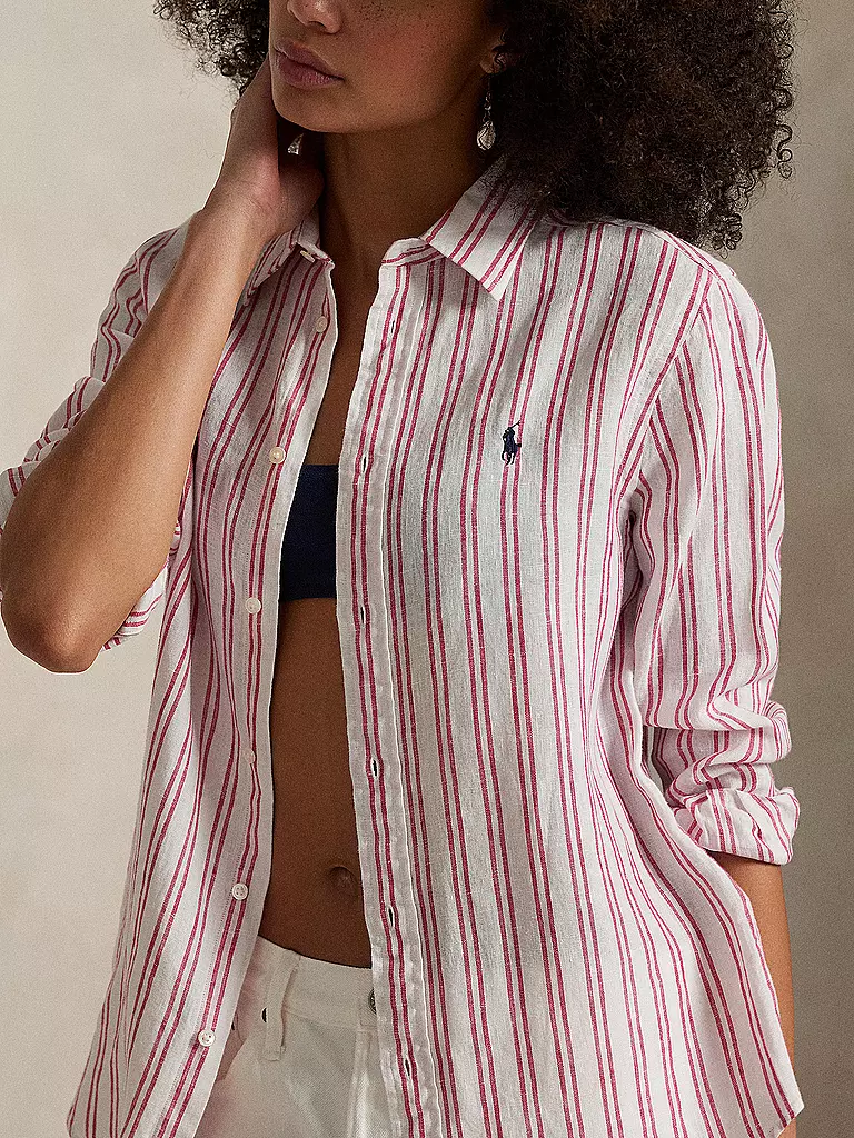 POLO RALPH LAUREN | Leinenbluse | rot