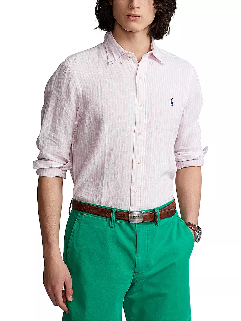 POLO RALPH LAUREN | Leinenhemd  | rosa