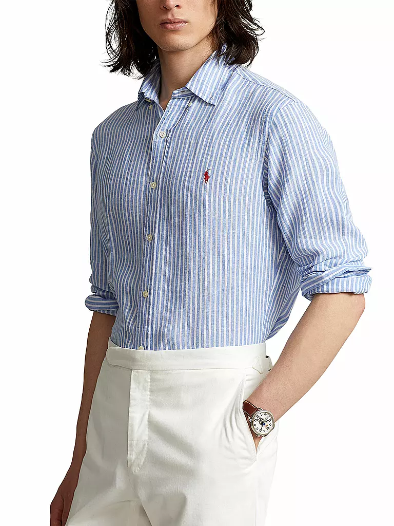 POLO RALPH LAUREN Leinenhemd Slim Fit weiß