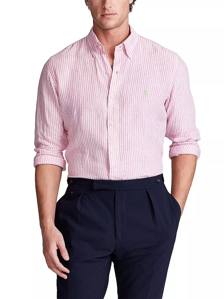 POLO RALPH LAUREN | Leinenhemd | rosa