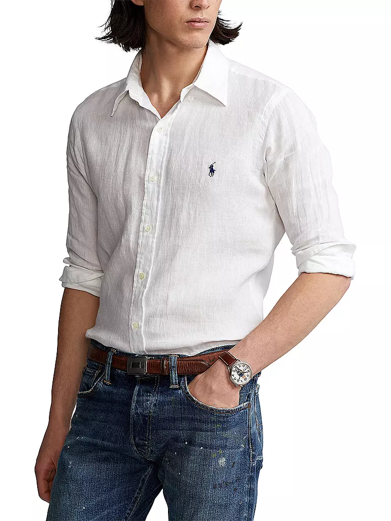 POLO RALPH LAUREN | Leinenhemd | dunkelblau