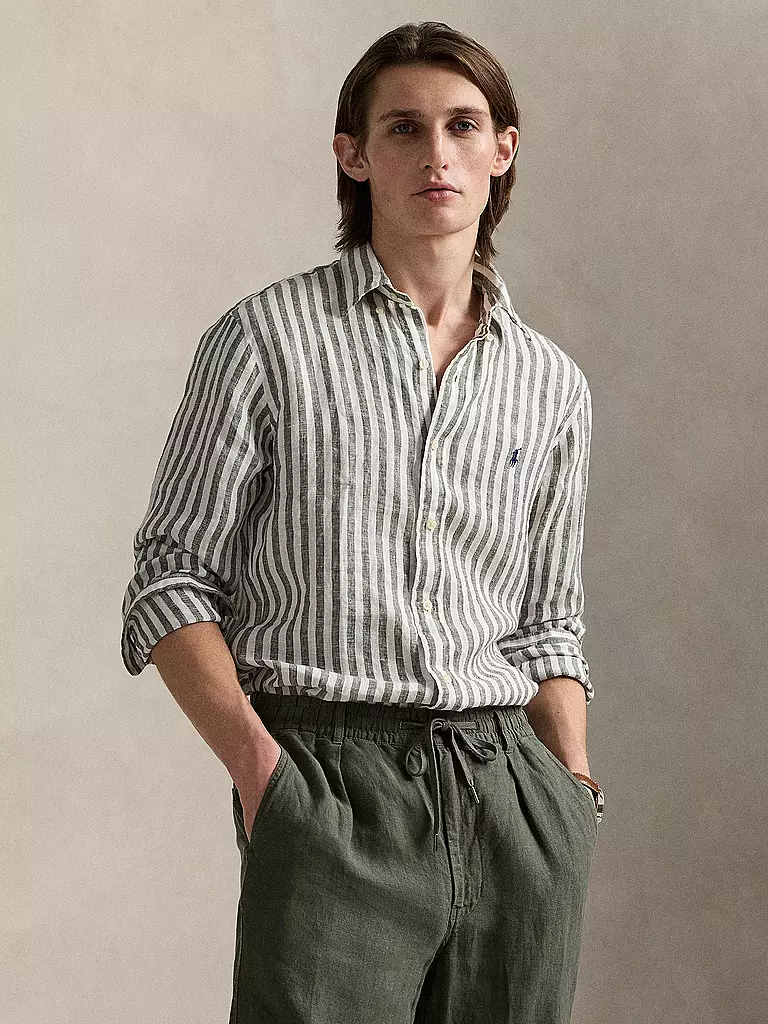 POLO RALPH LAUREN | Leinenhemd | olive