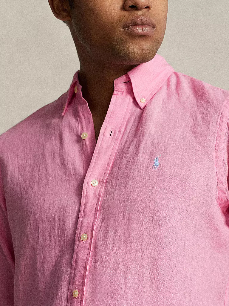 POLO RALPH LAUREN | Leinenhemd | rosa