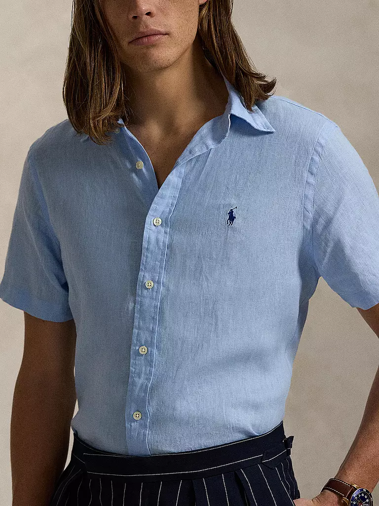 POLO RALPH LAUREN | Leinenhemd | hellblau