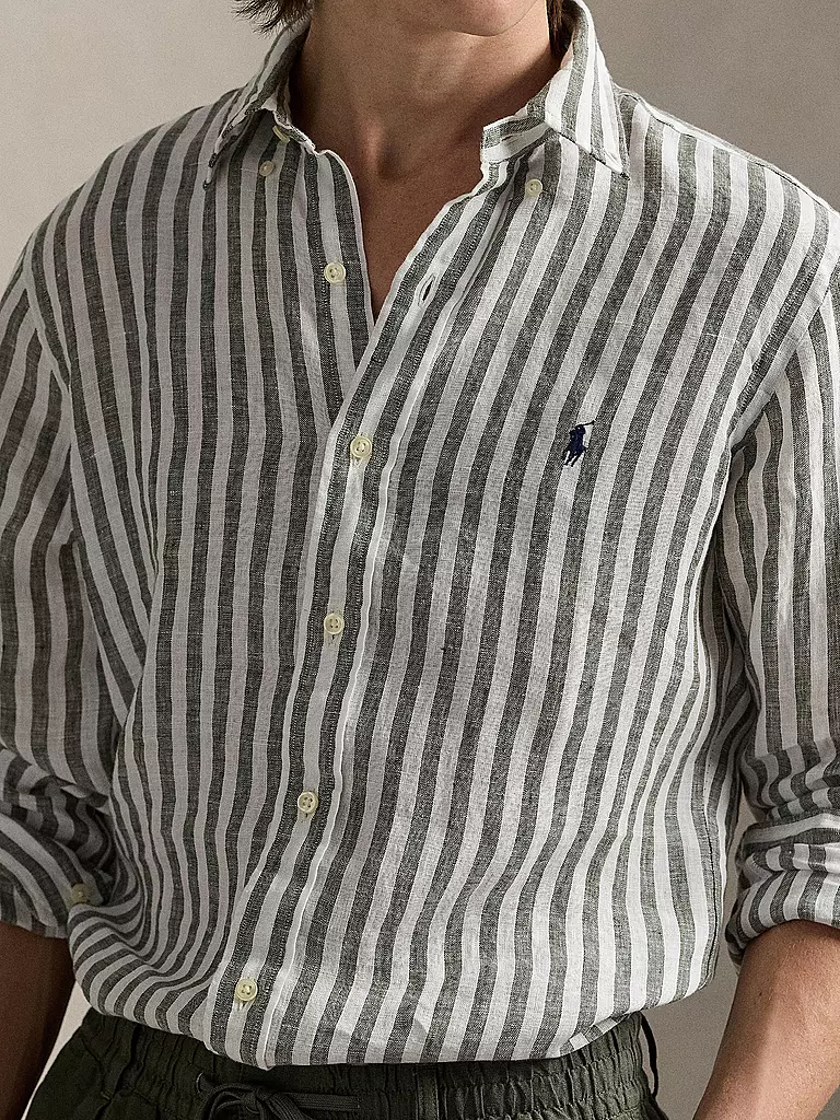 POLO RALPH LAUREN | Leinenhemd | olive