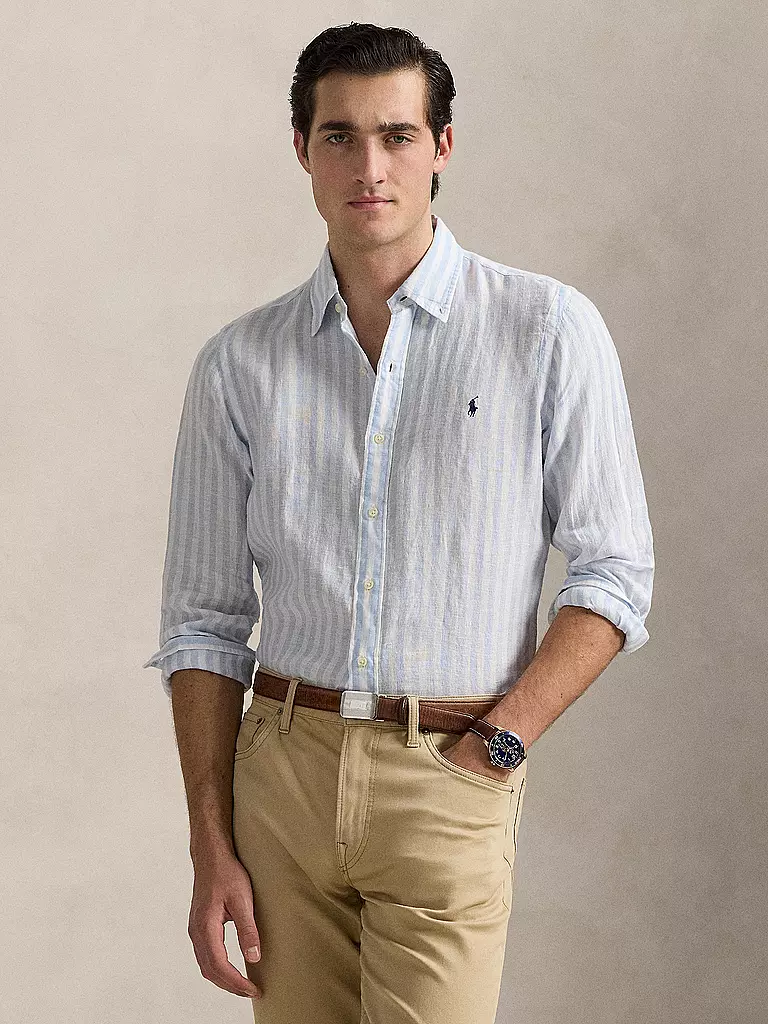 POLO RALPH LAUREN | Leinenhemd | olive