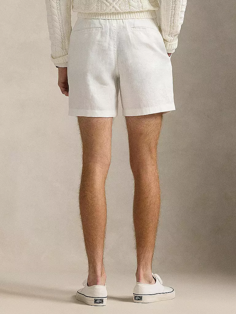 POLO RALPH LAUREN | Leinenshorts | weiss
