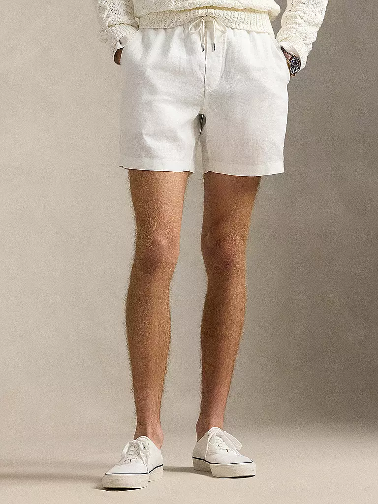 POLO RALPH LAUREN | Leinenshorts | weiss
