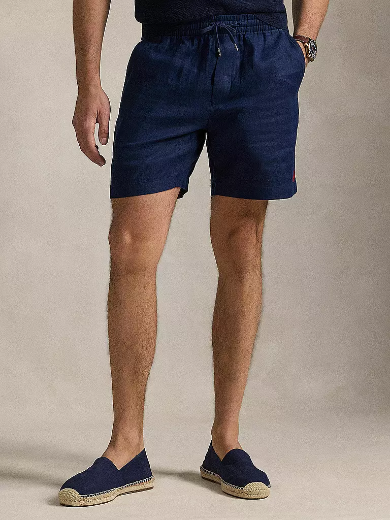 POLO RALPH LAUREN | Leinenshorts | hellblau