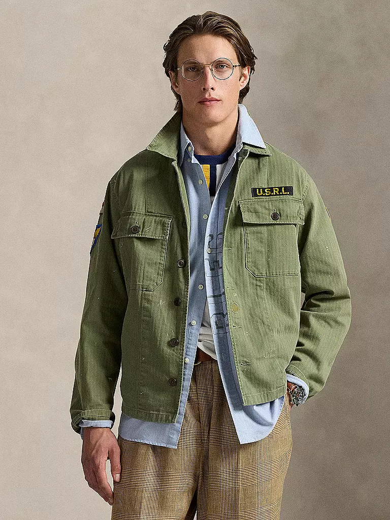 POLO RALPH LAUREN | Overshirt  | olive