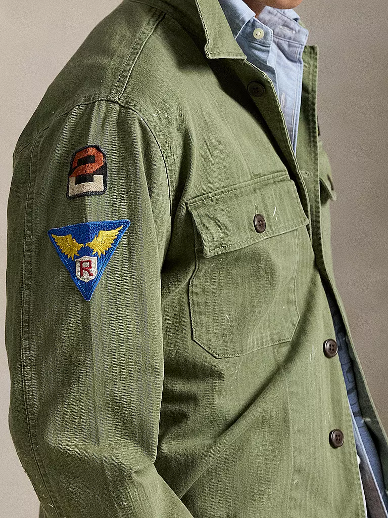 POLO RALPH LAUREN | Overshirt  | olive
