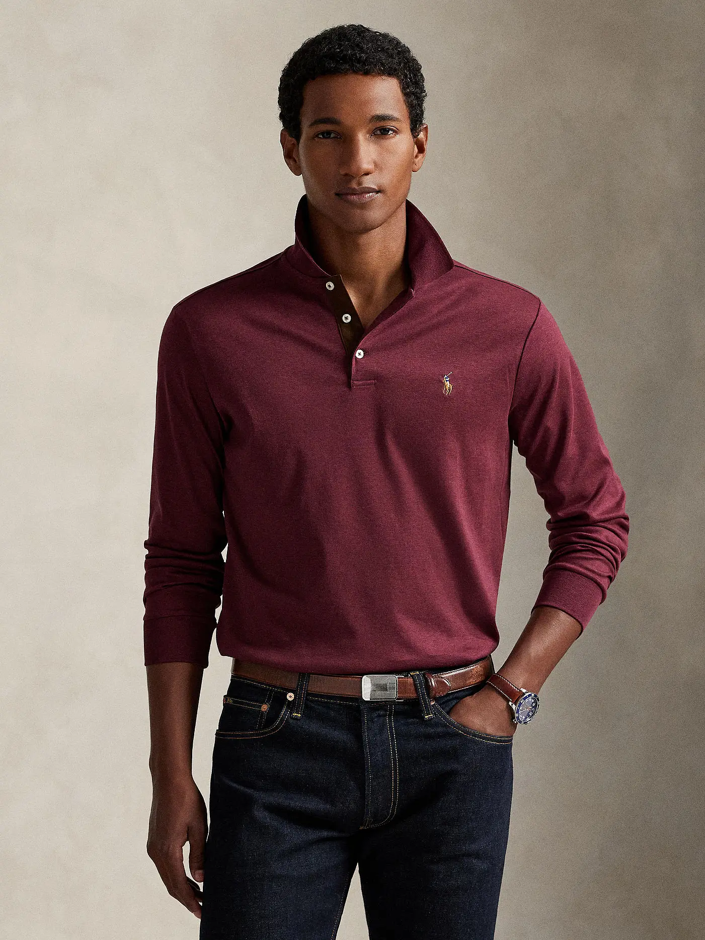 POLO RALPH LAUREN | Poloshirt  | dunkelrot