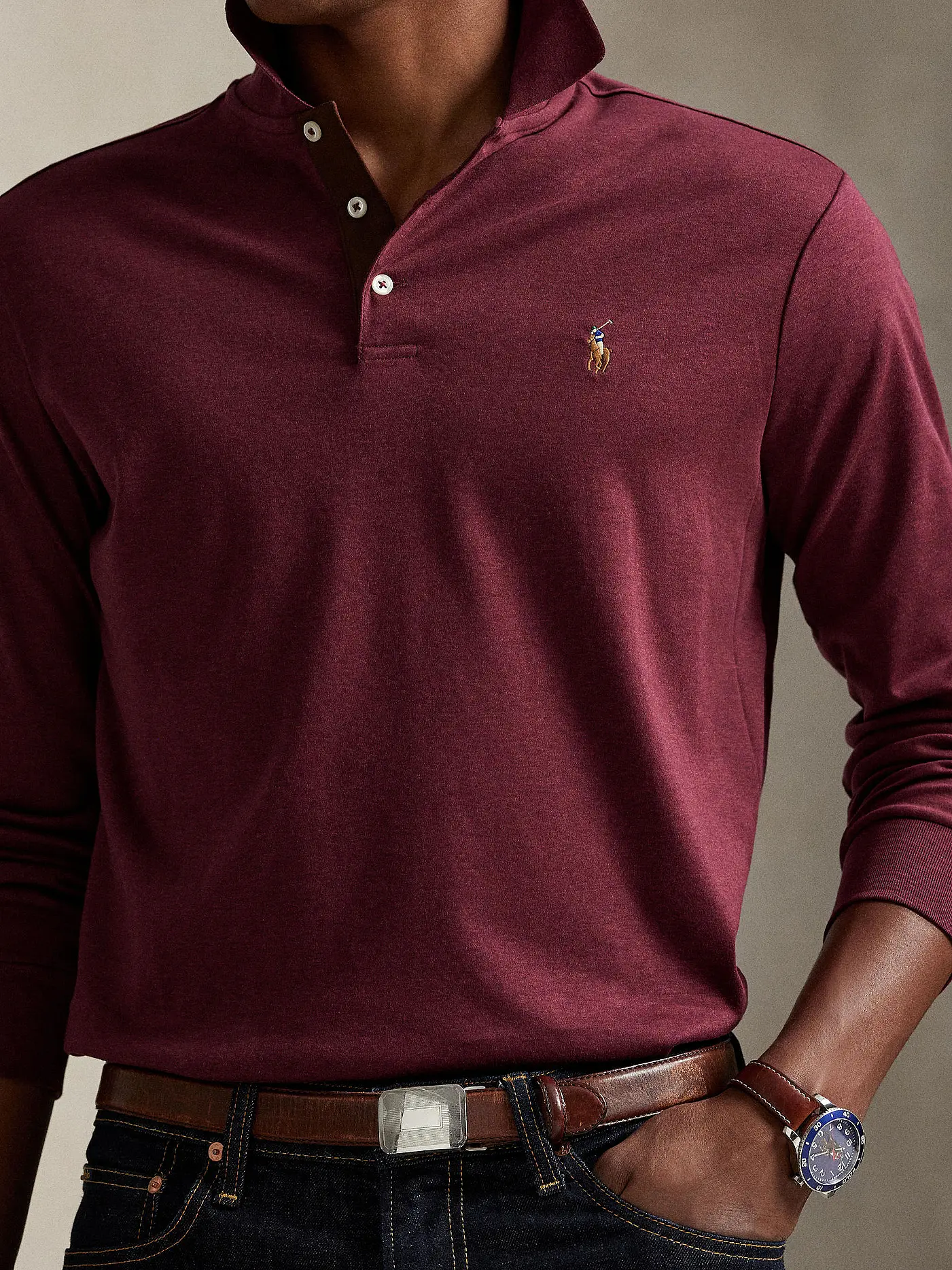 POLO RALPH LAUREN | Poloshirt  | dunkelrot