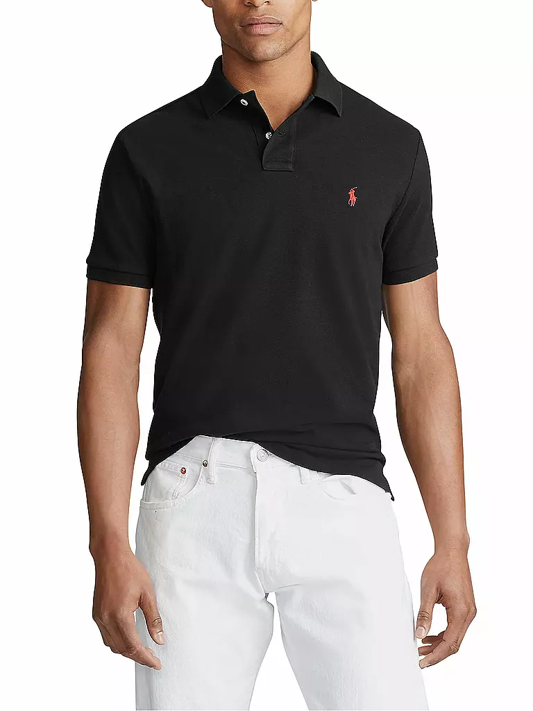 POLO RALPH LAUREN | Poloshirt Custom Slim Fit  | schwarz