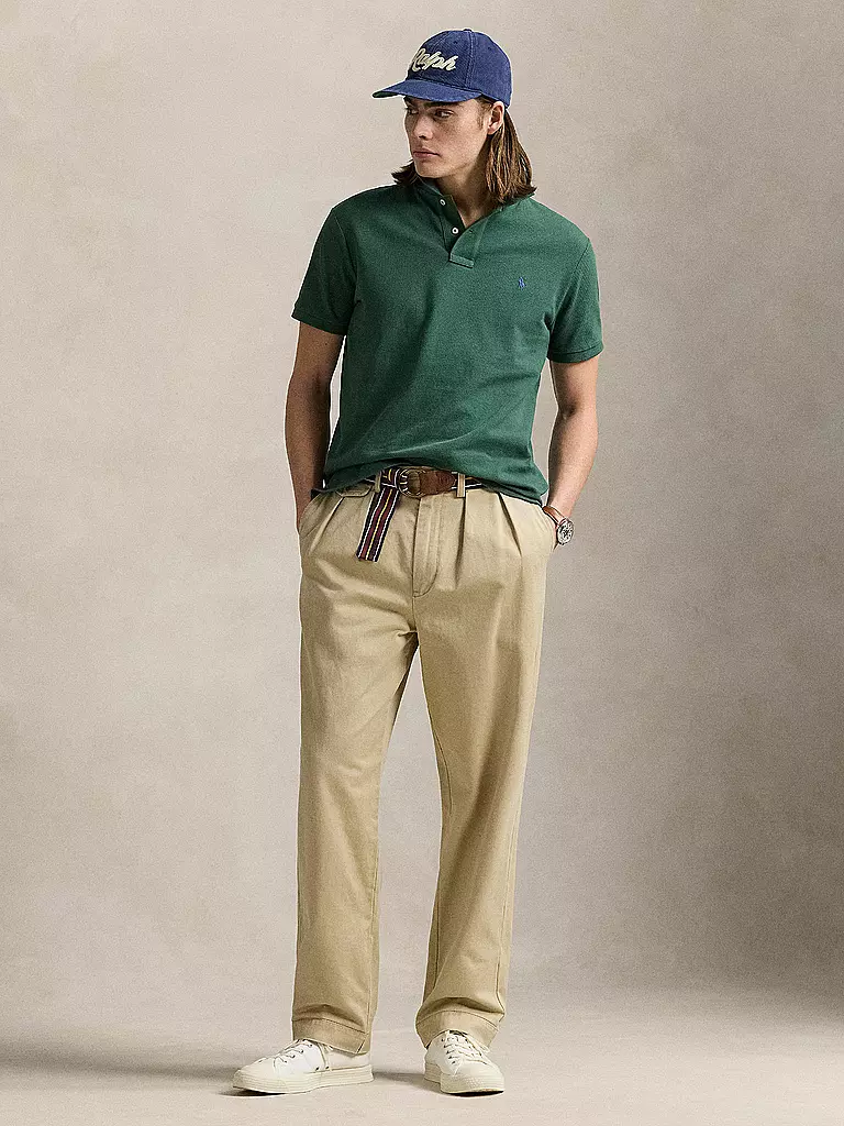 POLO RALPH LAUREN | Poloshirt Custom Slim Fit | dunkelgrün