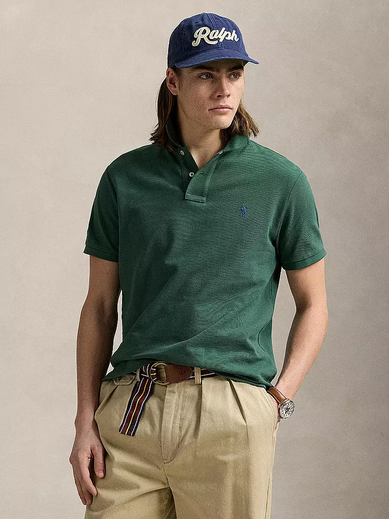 POLO RALPH LAUREN | Poloshirt Custom Slim Fit | dunkelgrün