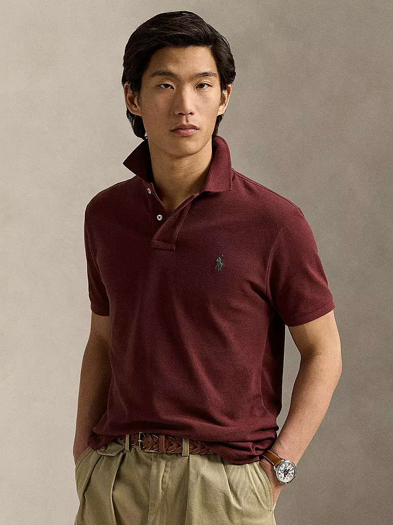 POLO RALPH LAUREN | Poloshirt Custom Slim Fit | hellgrau