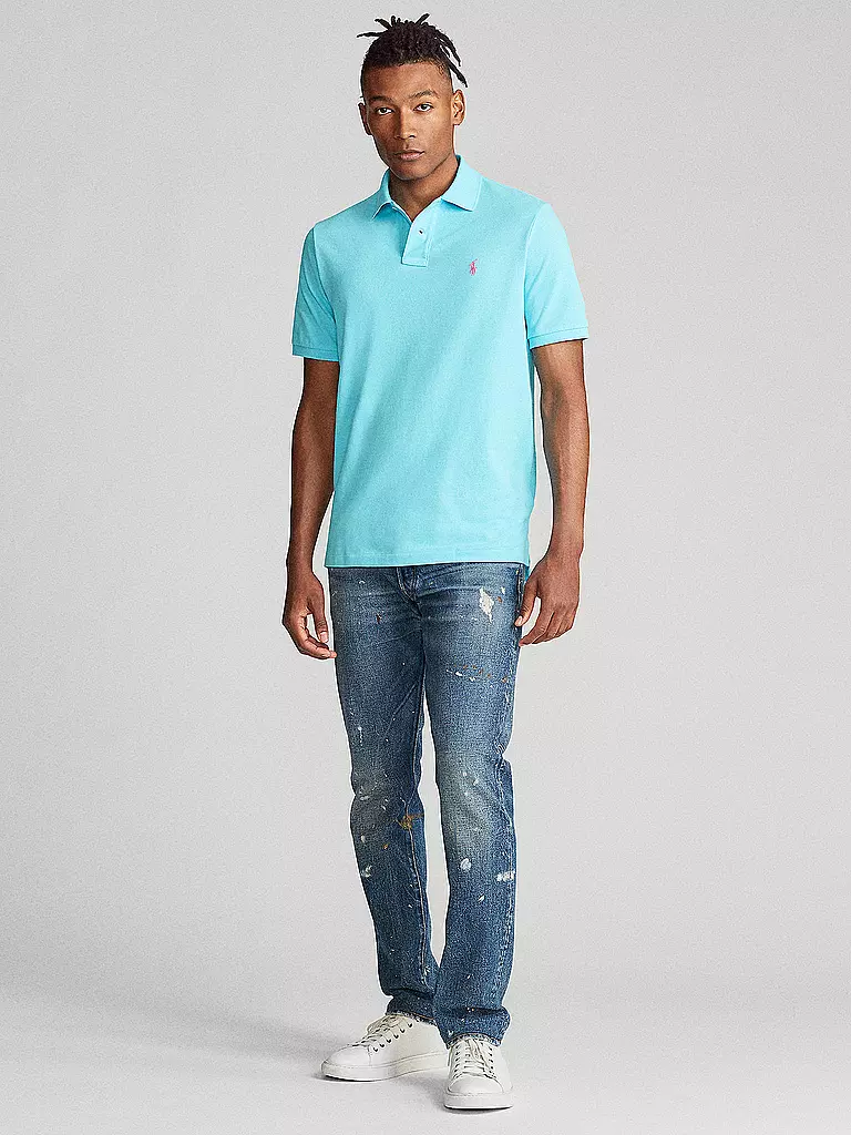 POLO RALPH LAUREN | Poloshirt Custom Slim Fit | türkis