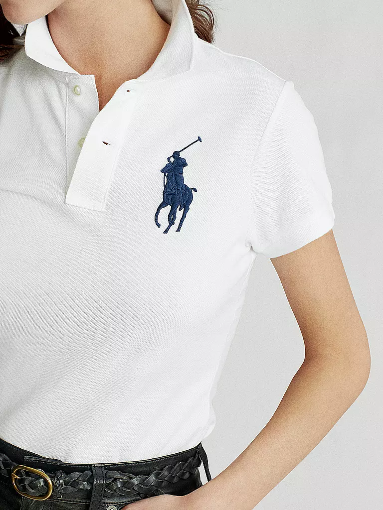 POLO RALPH LAUREN | Poloshirt Skinny Fit  | weiss