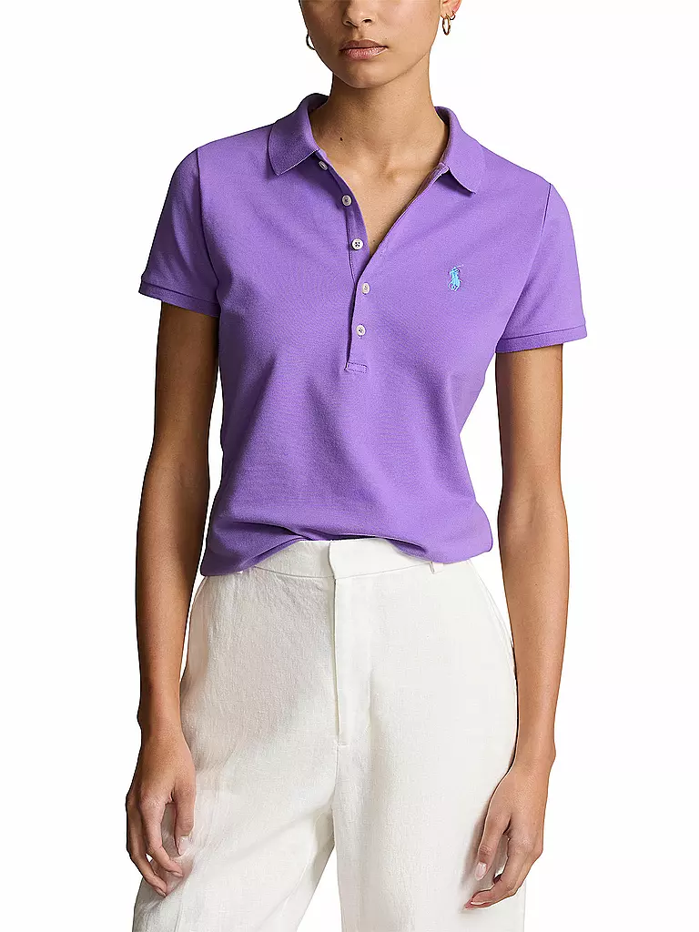 POLO RALPH LAUREN | Poloshirt Slim Fit JULIE | hellblau