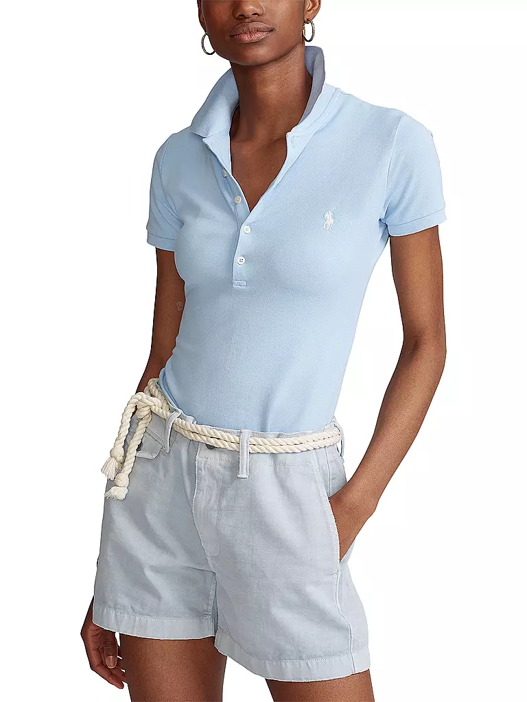 POLO RALPH LAUREN | Poloshirt Slim Fit JULIE | hellblau