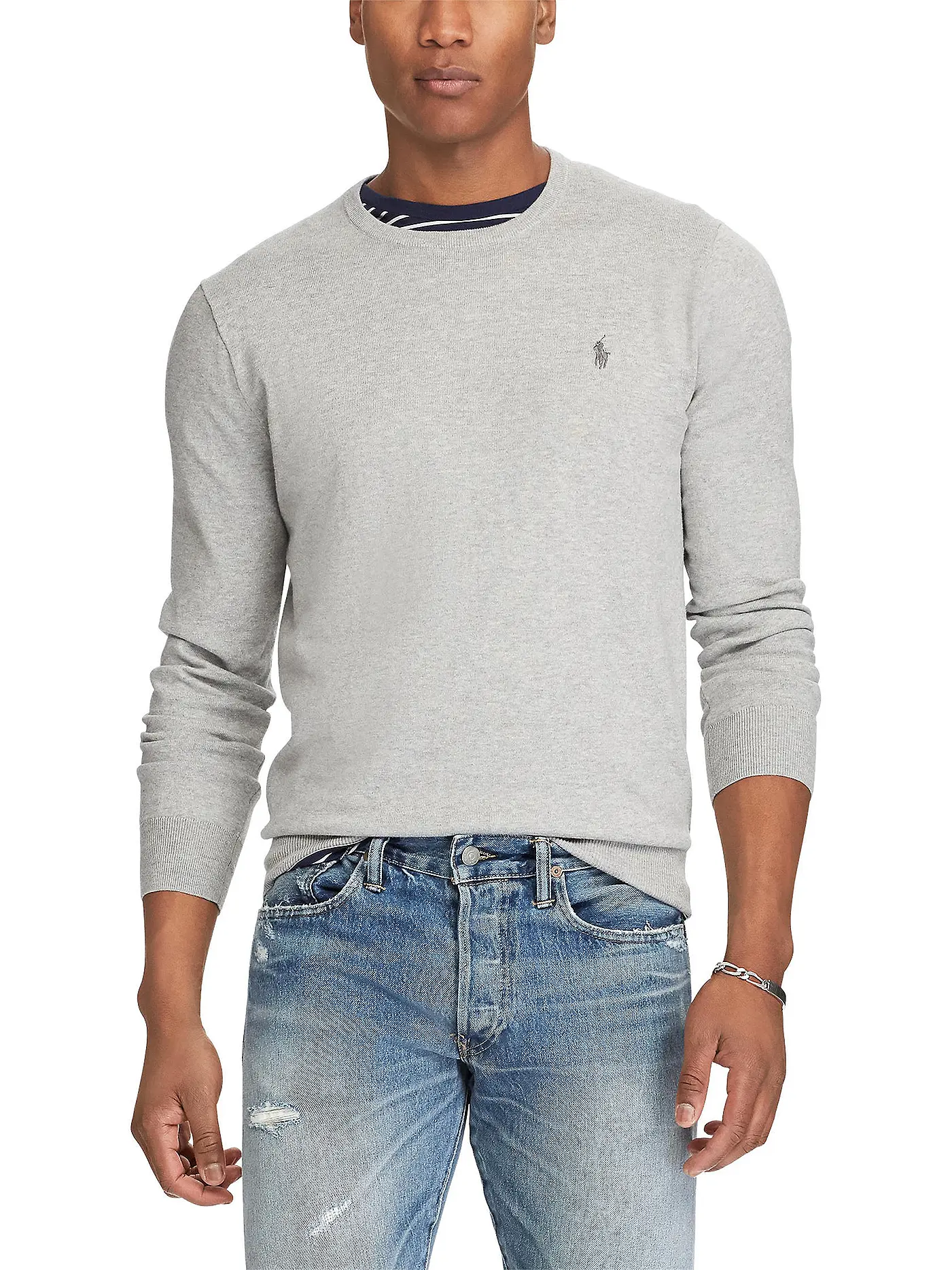 POLO RALPH LAUREN | Pullover Slim Fit  | grau
