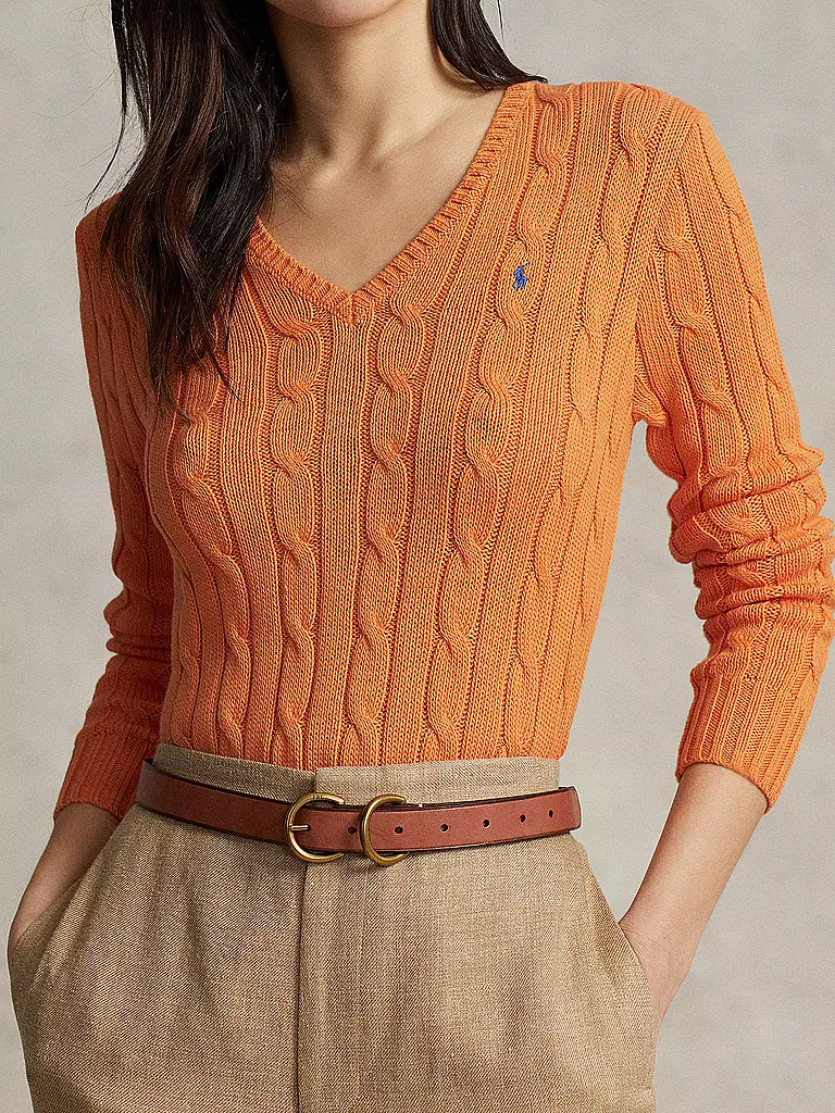 POLO RALPH LAUREN | Pullover Slim Fit KIMBERLY | orange