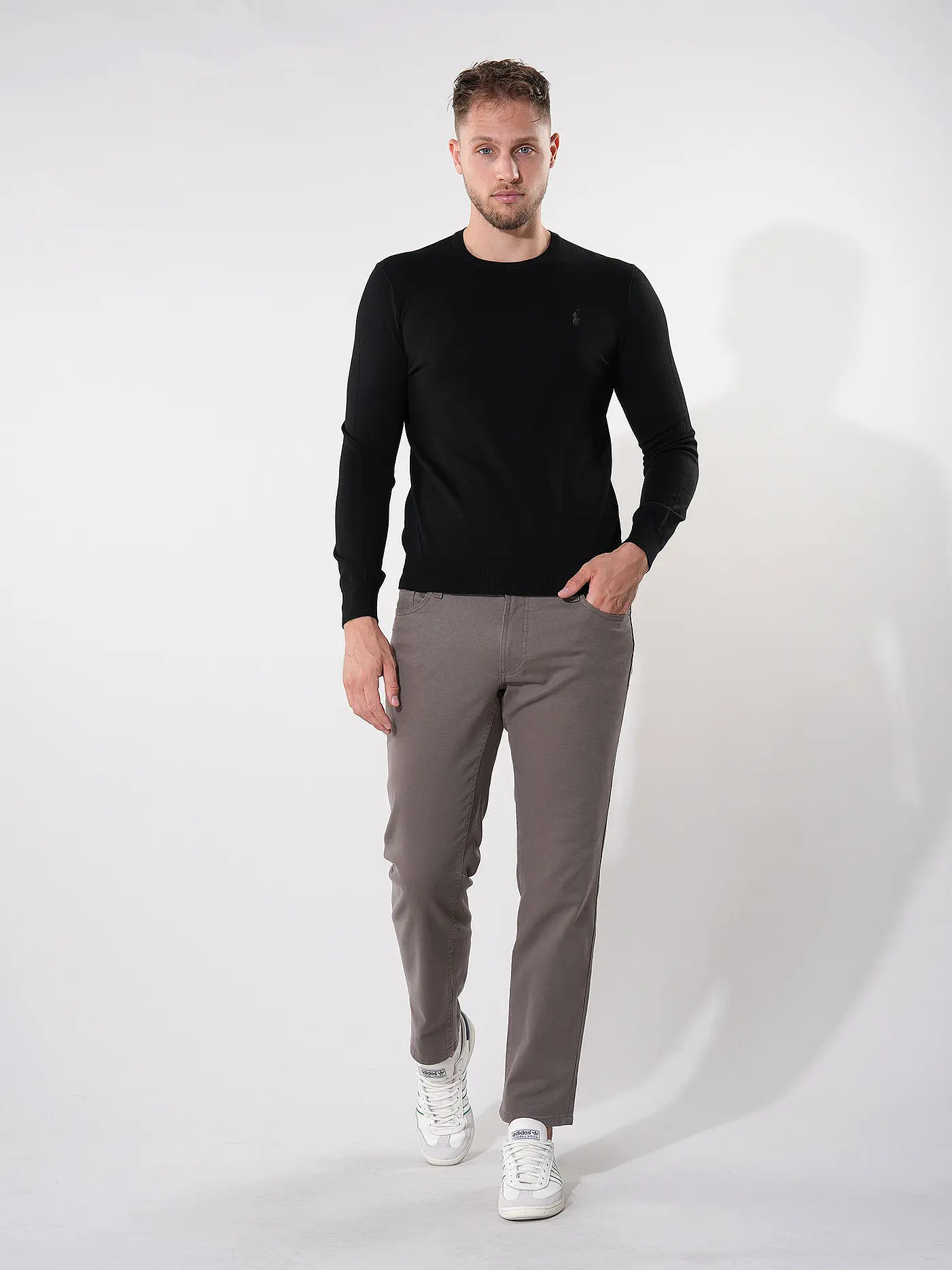 POLO RALPH LAUREN | Pullover Slim Fit | schwarz