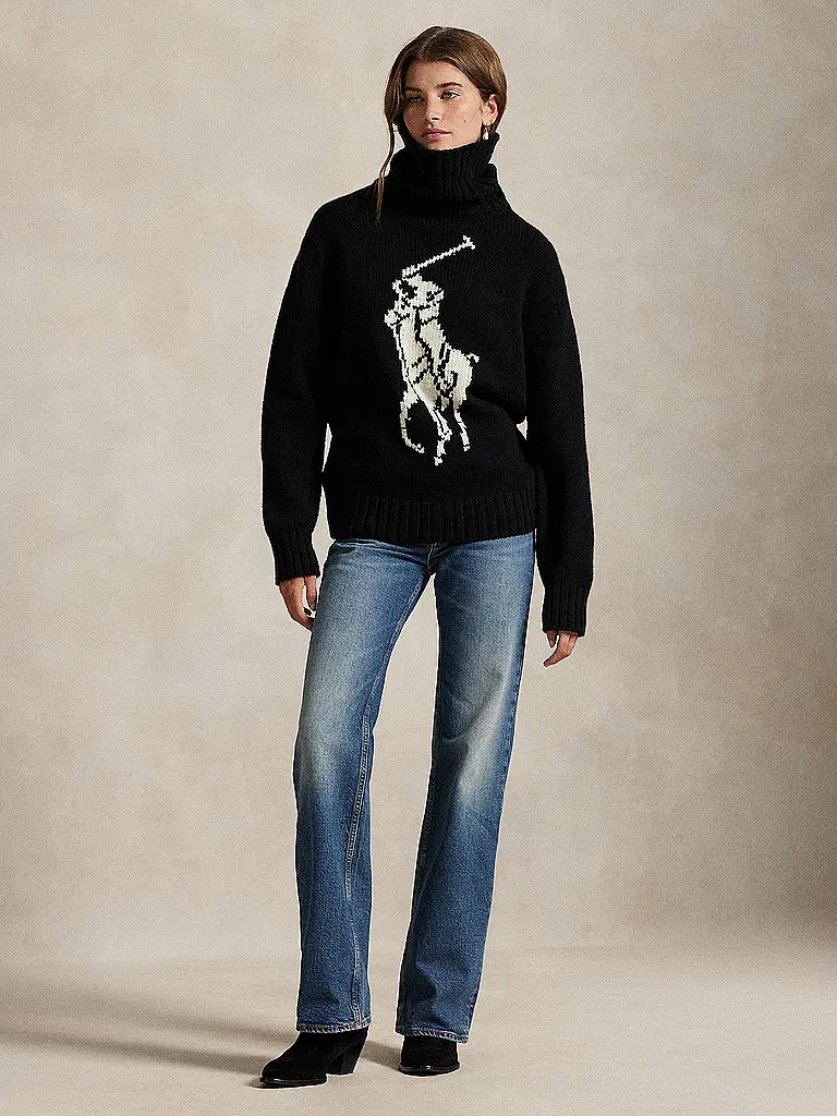 POLO RALPH LAUREN | Rollkragenpullover  | schwarz