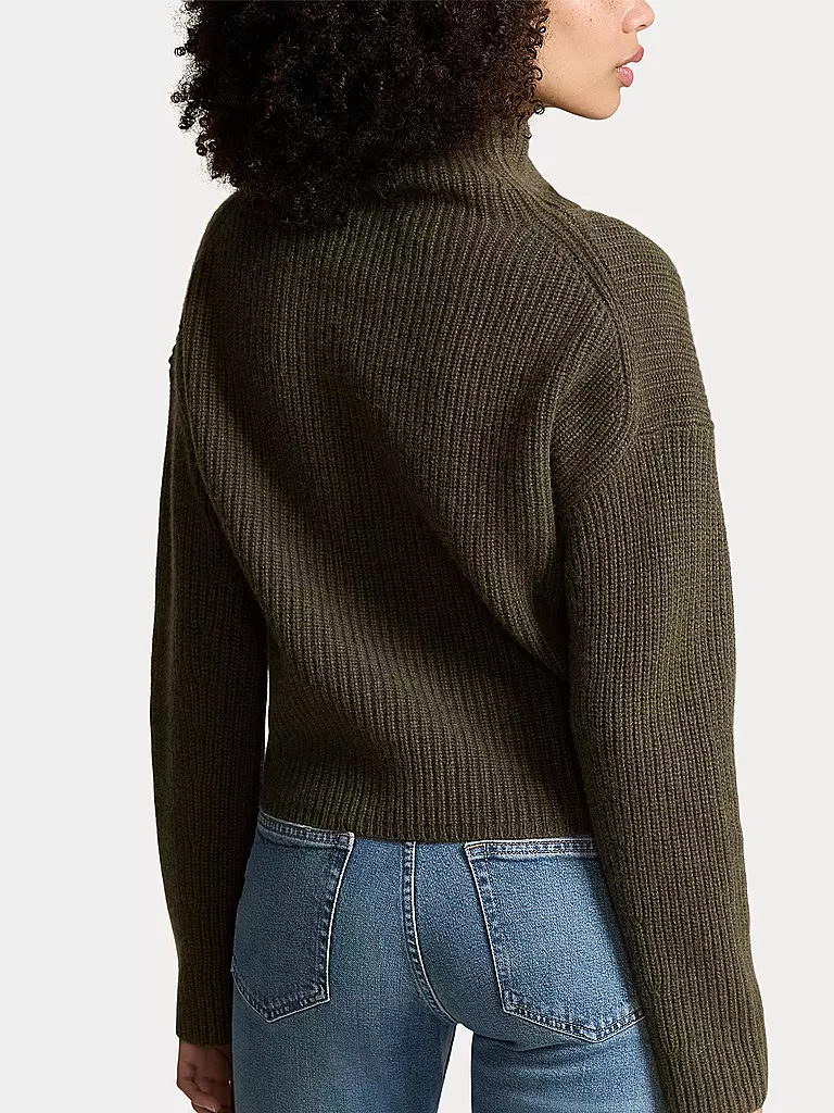POLO RALPH LAUREN | Rollkragenpullover Cropped Fit | Olive