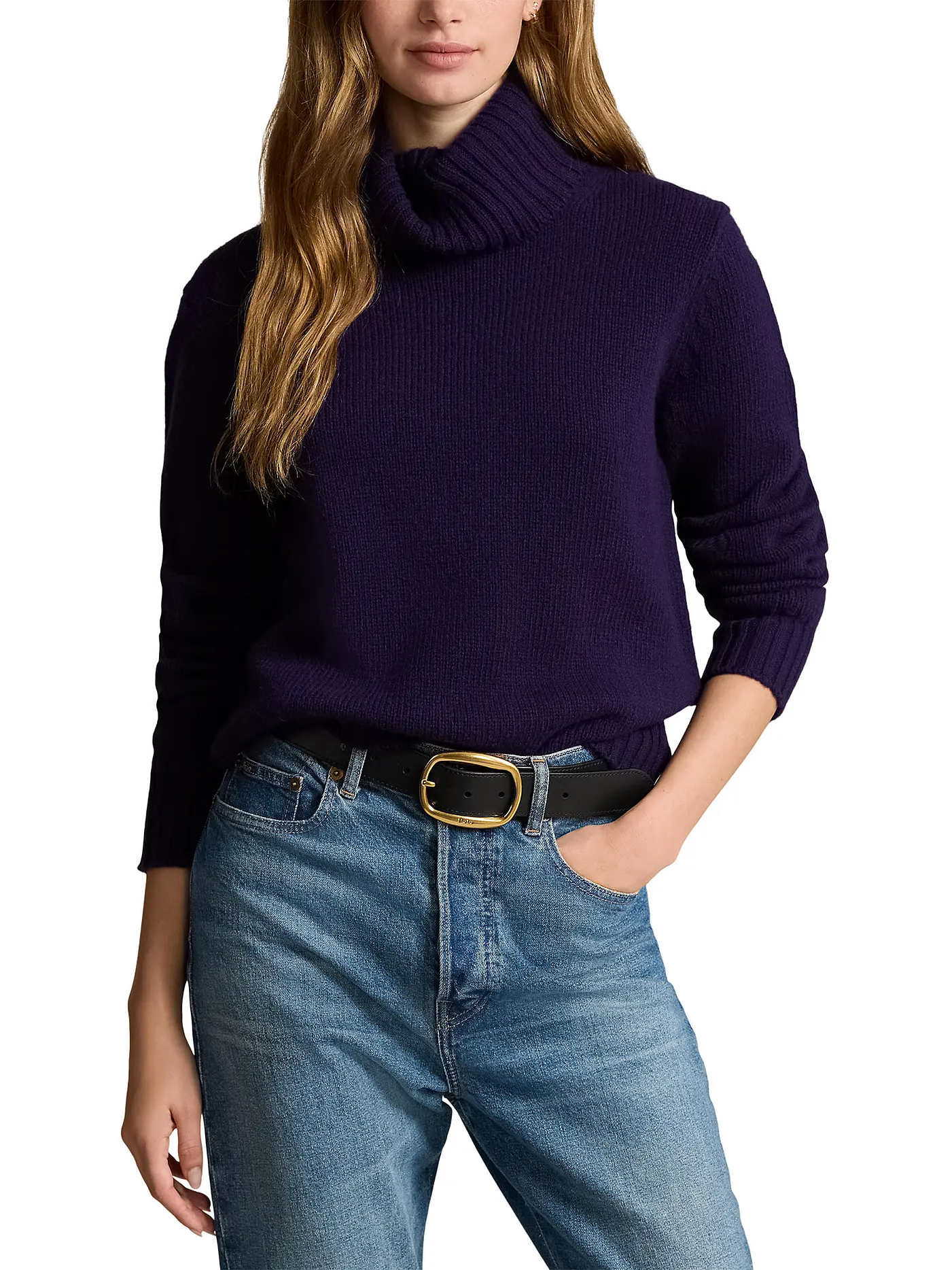 POLO RALPH LAUREN | Rollkragenpullover Oversized Fit | lila