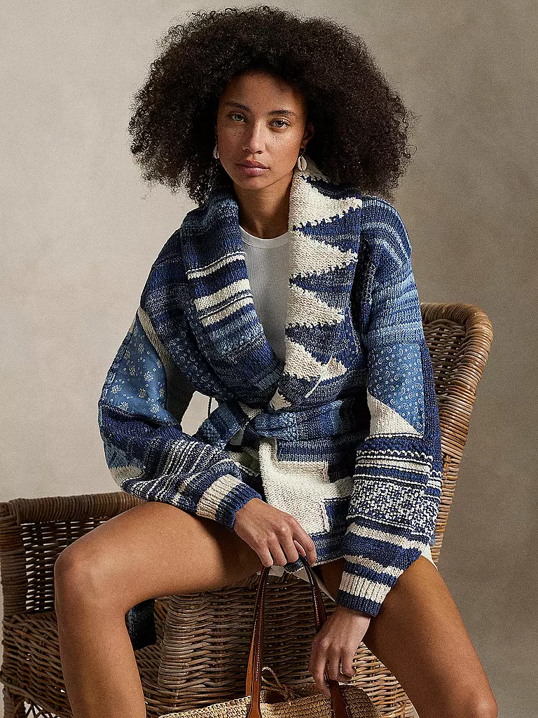 POLO RALPH LAUREN | Strickjacke  | blau