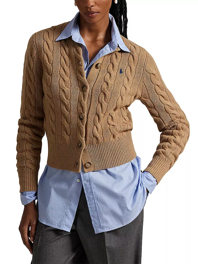 POLO RALPH LAUREN | Strickjacke | camel