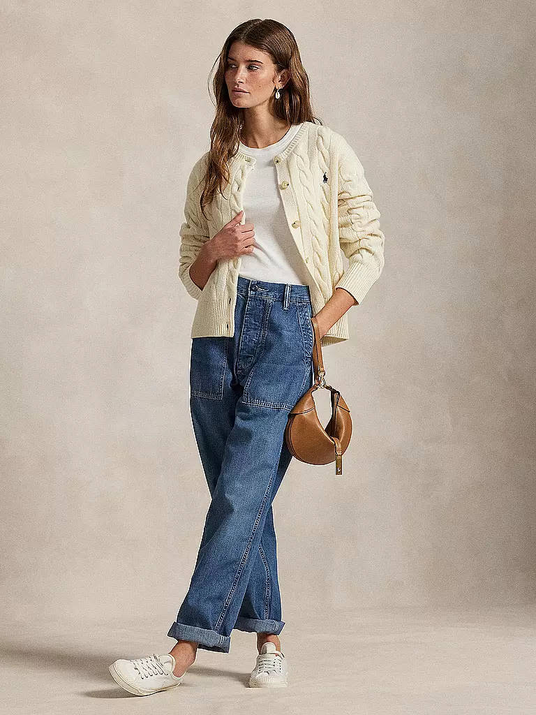 POLO RALPH LAUREN | Strickjacke | creme