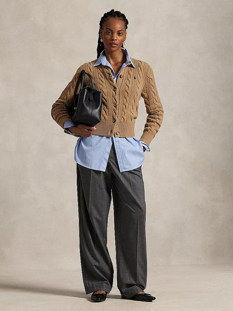 POLO RALPH LAUREN | Strickjacke | camel