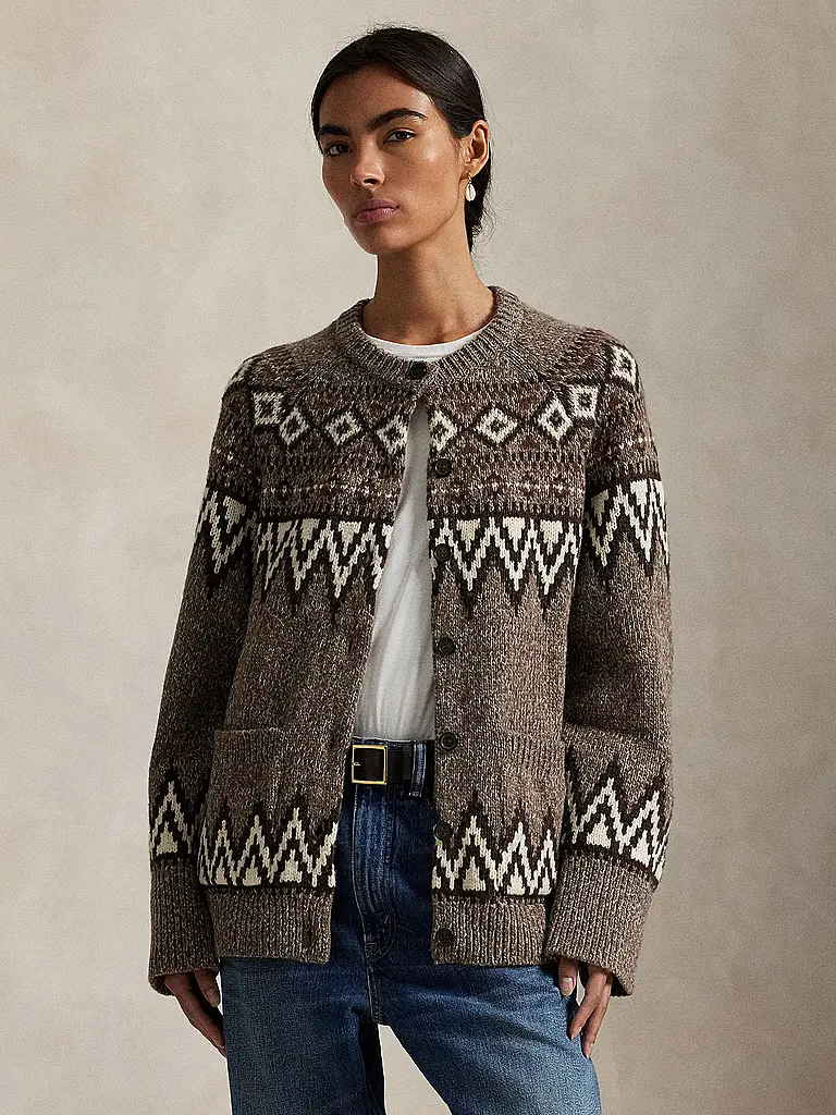 POLO RALPH LAUREN | Strickjacke | Hellbraun