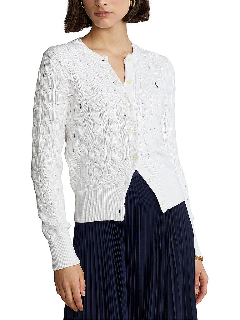 POLO RALPH LAUREN | Strickjacke | weiß