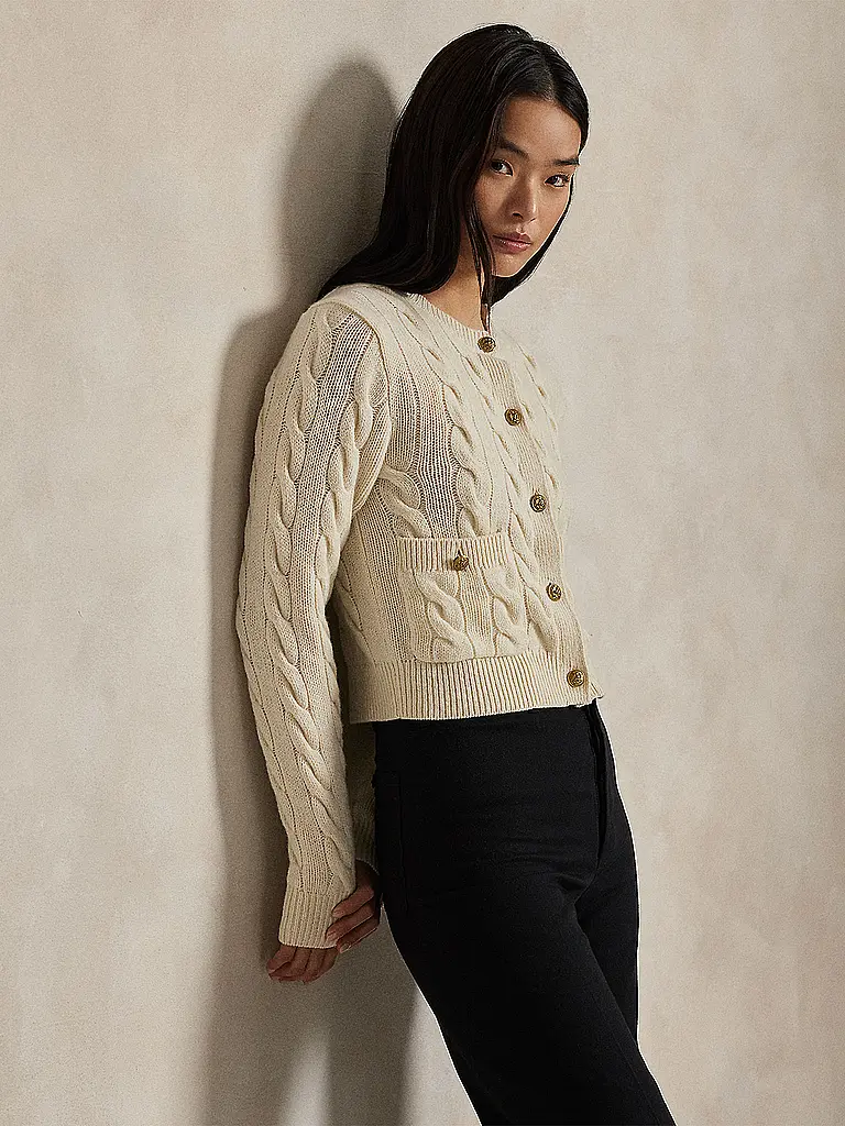 POLO RALPH LAUREN | Strickjacke | creme