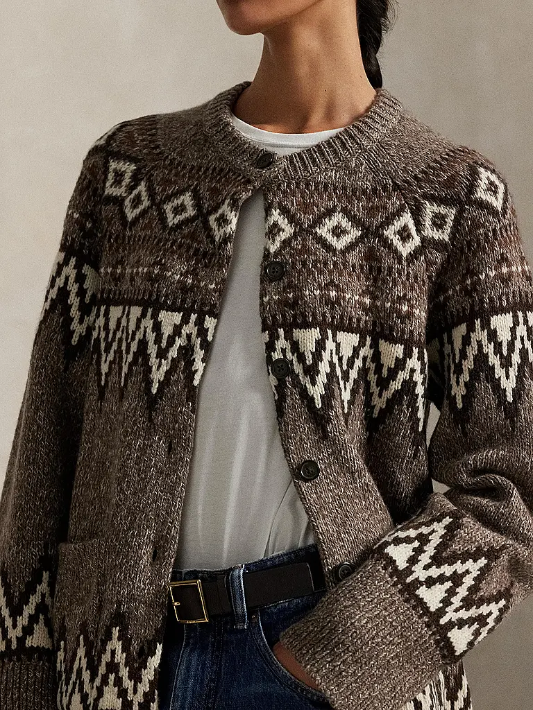 POLO RALPH LAUREN | Strickjacke | Hellbraun