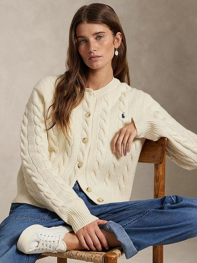 POLO RALPH LAUREN | Strickjacke | camel