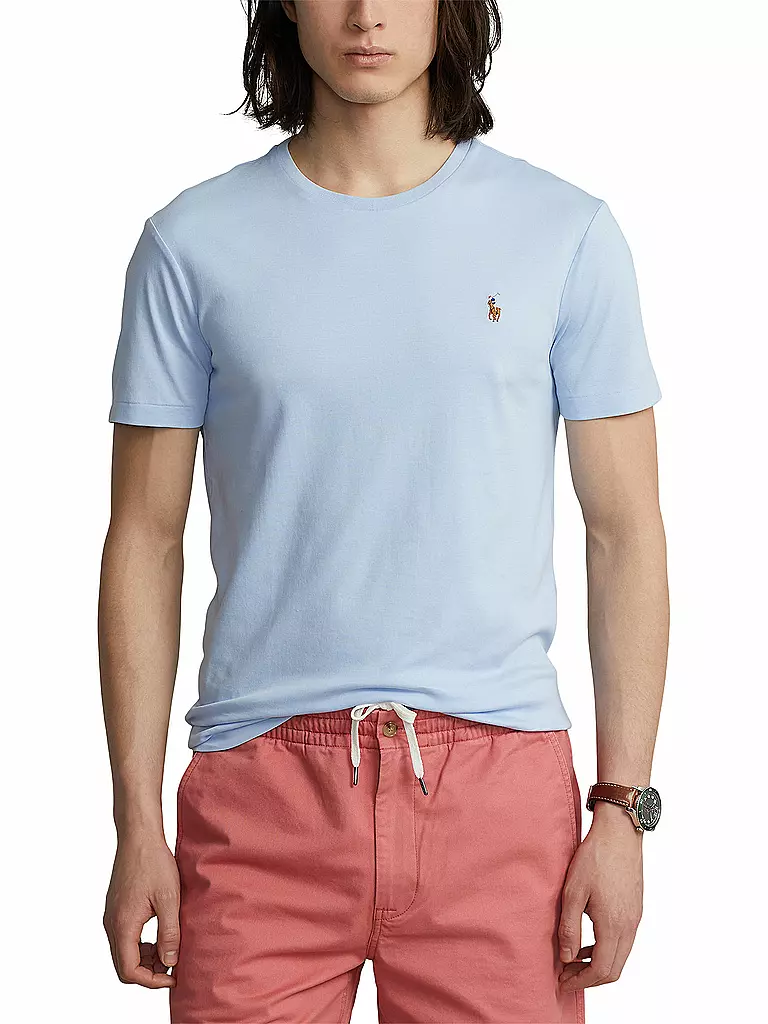 POLO RALPH LAUREN | T-Shirt Custom Slim Fit | hellblau