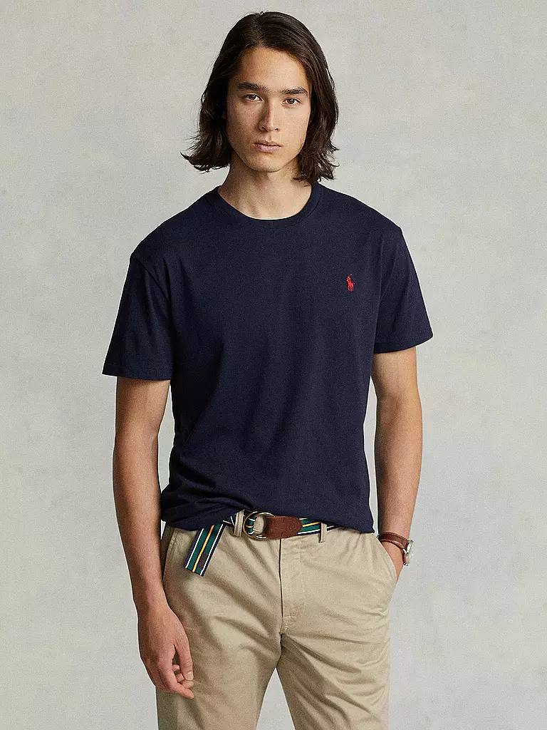 POLO RALPH LAUREN | T-Shirt Custom-Slim-Fit | blau