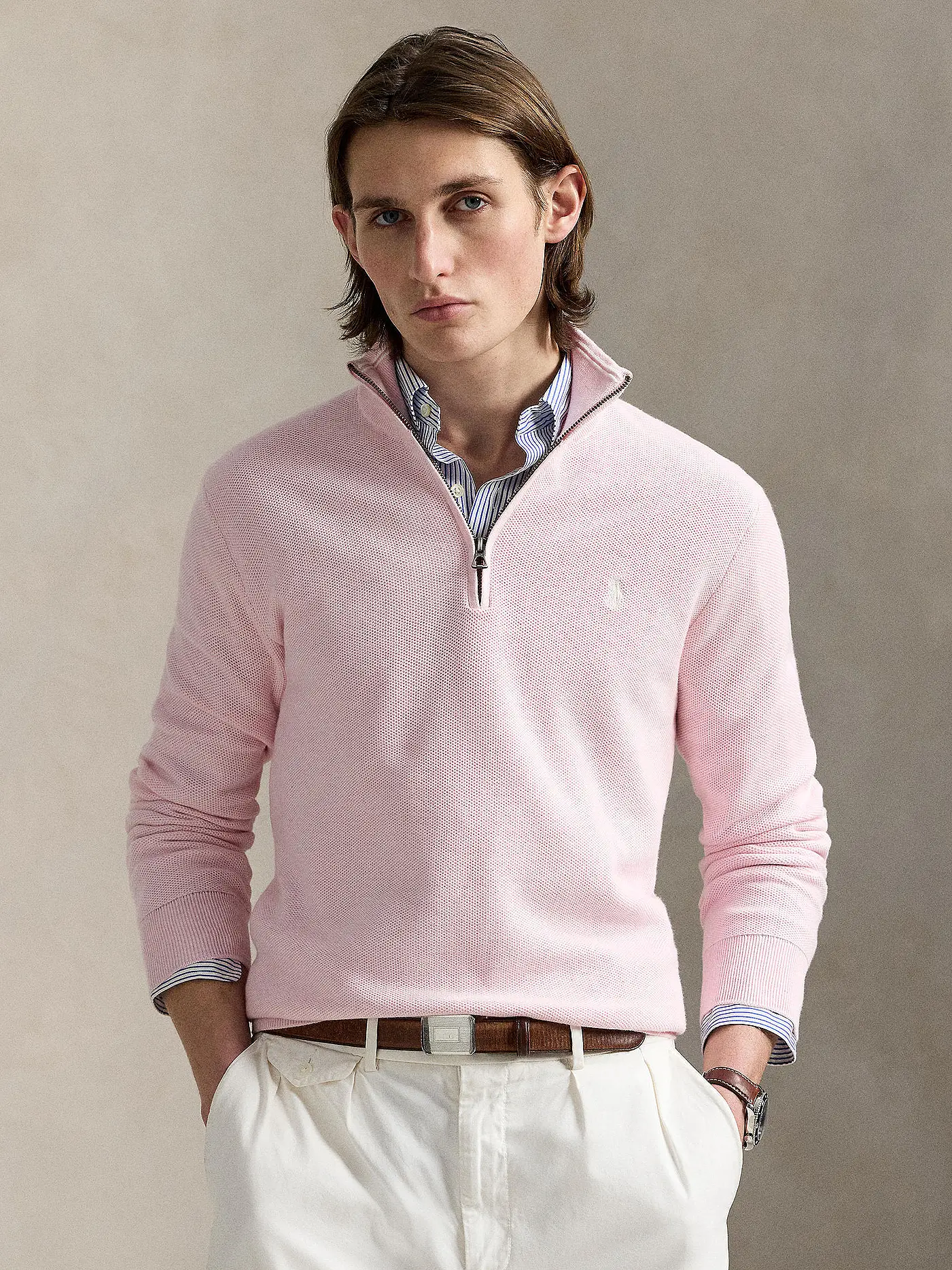 POLO RALPH LAUREN | Troyer Pullover  | rosa