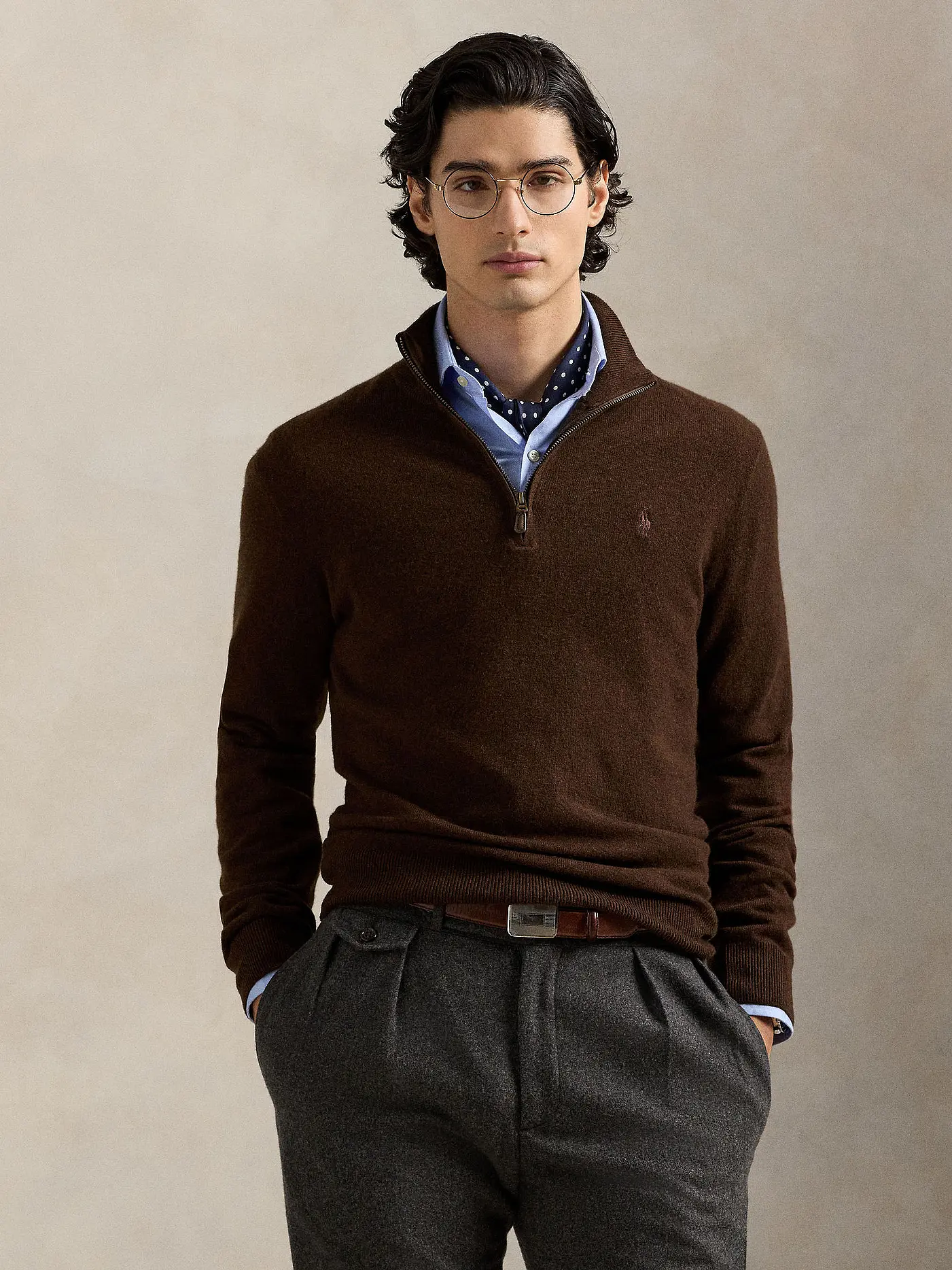 POLO RALPH LAUREN | Troyer Pullover  | braun