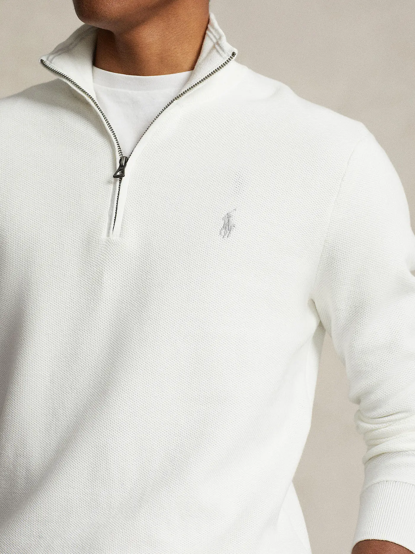 POLO RALPH LAUREN | Troyer Pullover  | weiss