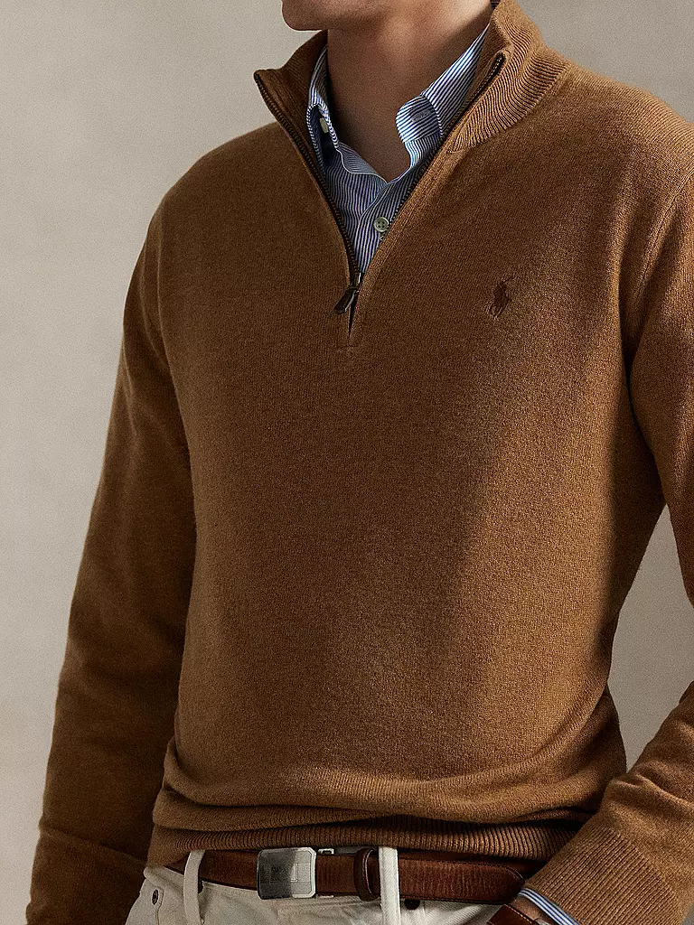 POLO RALPH LAUREN | Troyer Pullover  | camel
