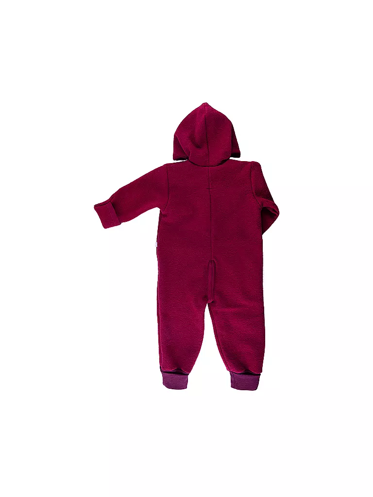 POPOLINI | Baby Wollwalk Overall | dunkelrot