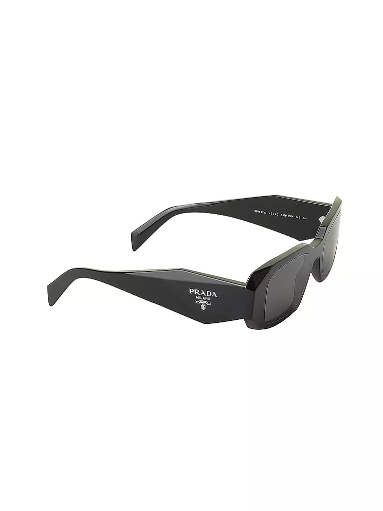 Schmale schwarze Sonnenbrille von Prada