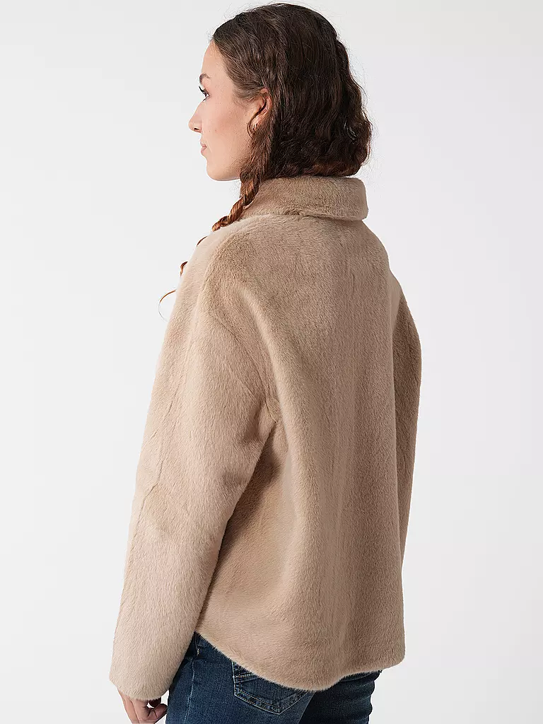 PRIDE TO BE | Jacke in Felloptik DARIA | beige