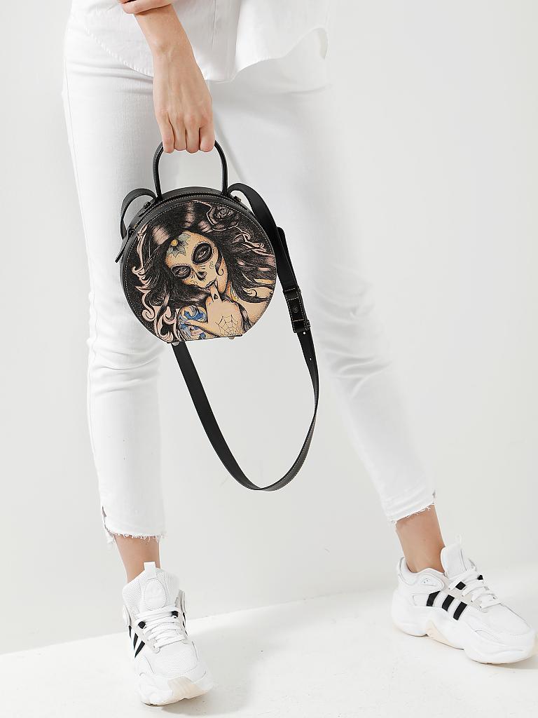 PRISON ART | Ledertasche "Full Moon Tattooed - Catrina" | schwarz